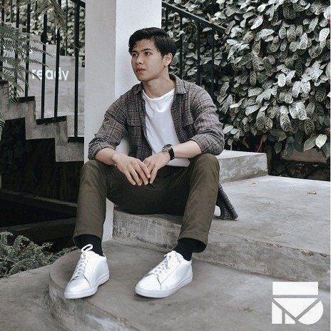 SANCHEZ WHITE |FORIND x Zapato| Sepatu Sneakers Kulit Asli Putih Casual Kasual Polos Ori Footwear