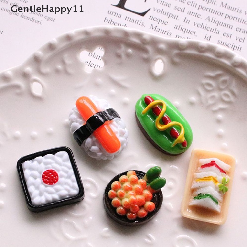 Gentlehappy DIY Fashion Miniatur Rumah Boneka Makanan Cemilan Boneka Perhiasan Dekorasi Aksesoris