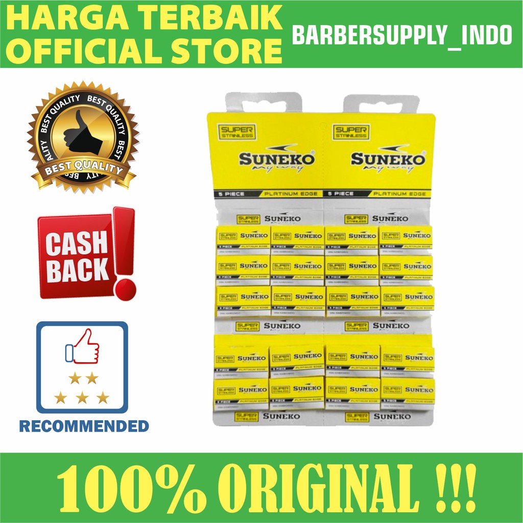 PISAU SILET RAZOR SUNEKO BARBER PANGKAS SALON ISI 100 PCS SILET