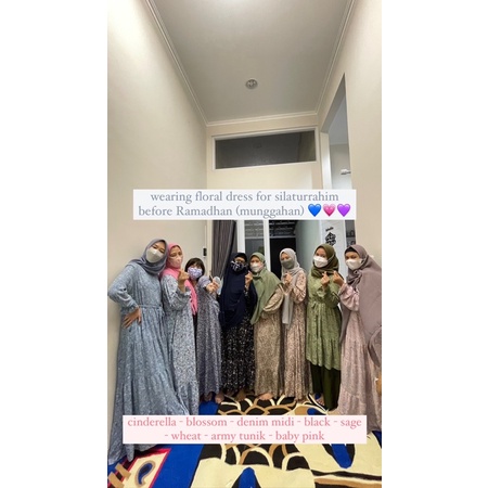 [SIZE STANDAR VOL 1] Floral dress maxi dress panjang gaun casual bunga wanita-5