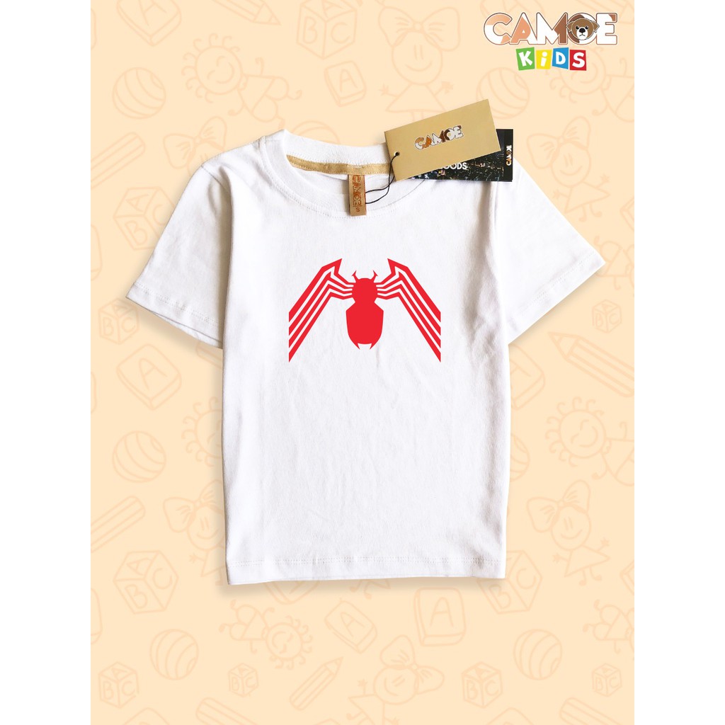 Baju Kaos anak kids logo spiderman laba laba
