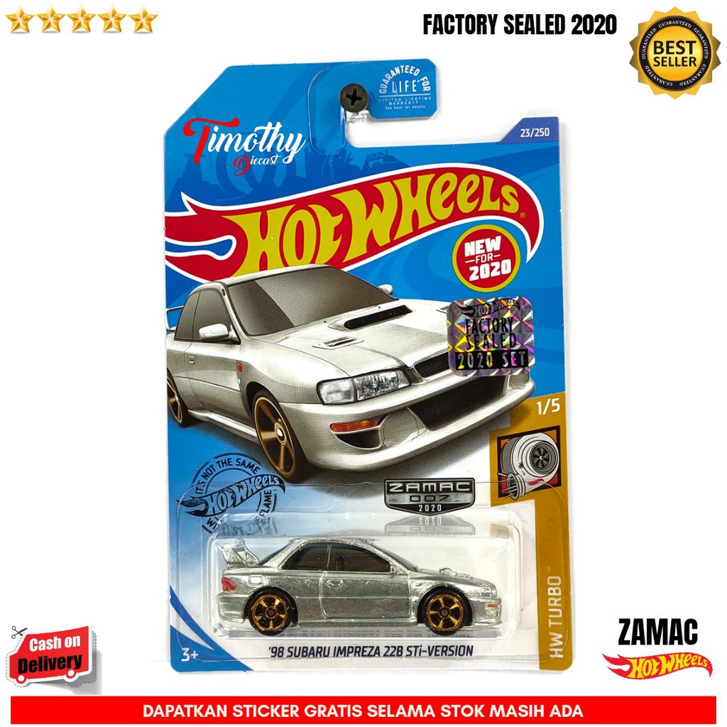 Hot Wheels Factory Sealed 2020 FS Zamac 98 Subaru Impreza 22b STi Version