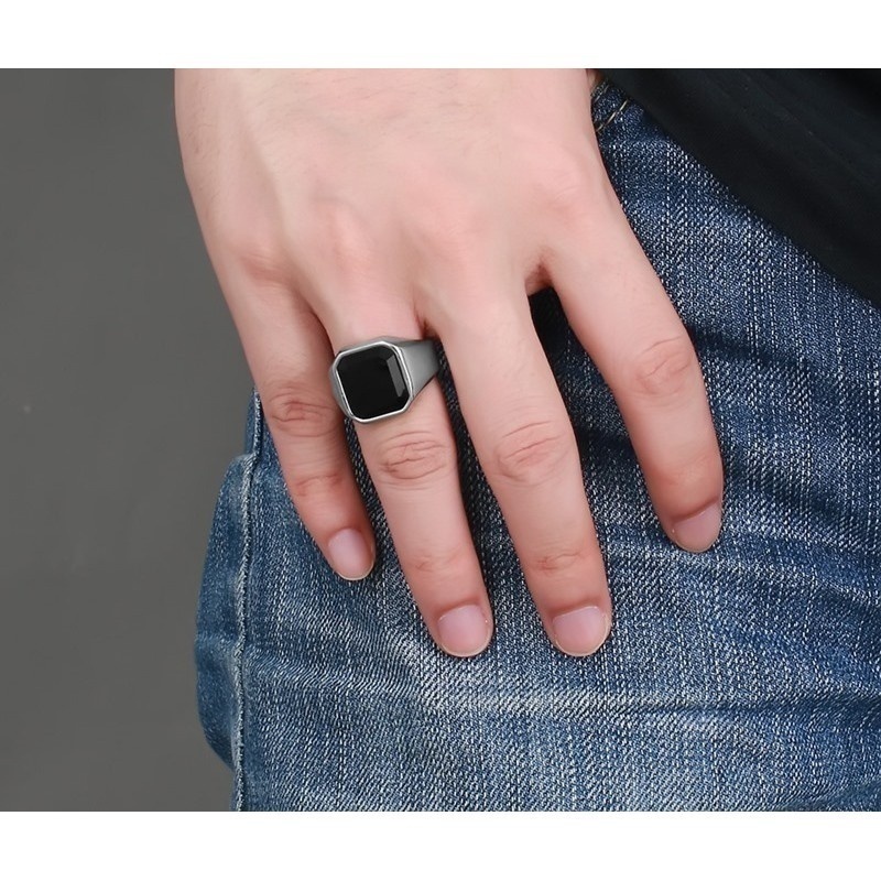 Cincin Kristal Bentuk Geometris Gaya Bohemian Untuk Pria#Cincin Kristal 39; Bahan Logam Untuk Aksesoris Perhiasan Pesta