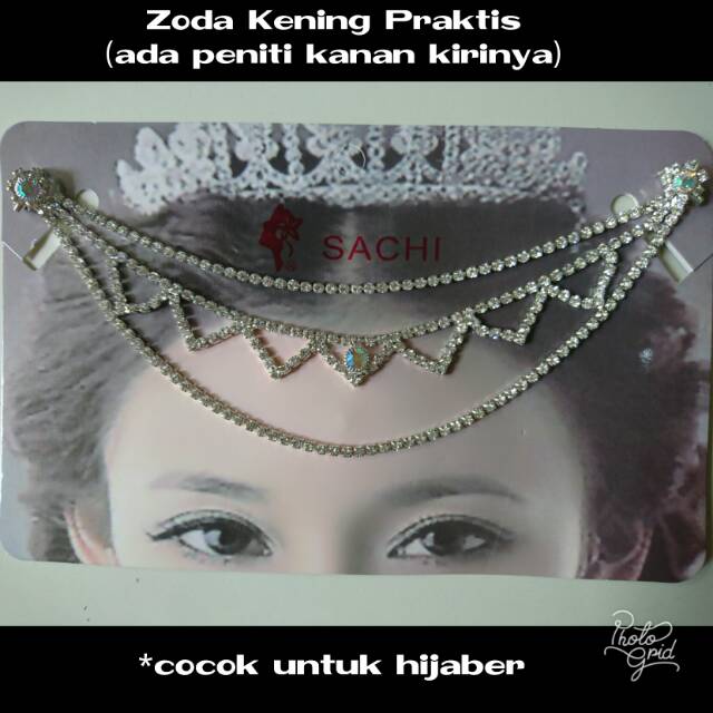 Zoda Kening Praktis ZKP1 Jodha Joda Headpieces Aksesoris Jilbab Hijab