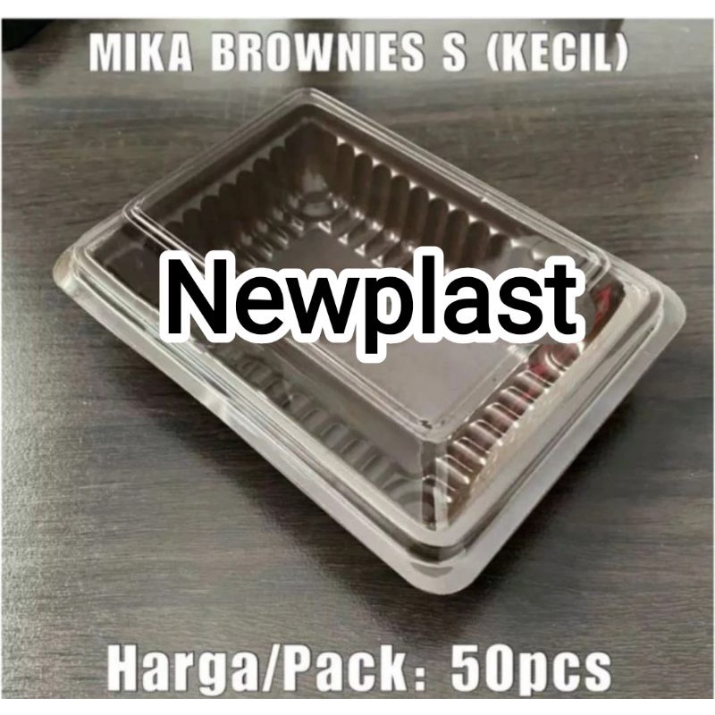 isi Mika Bronis S coklat  / kotak Makan / Bronis Kecil hitam & coklat