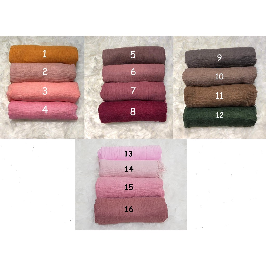 1 New premium crinkle hijab arabian shawl/pashmina rawis/hijab import hijab modis/arabian hijab-8