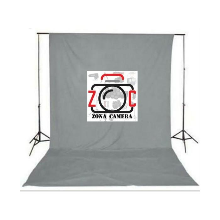 Background Kain Abu Abu Polos Backdrop Grey Screen Foto Muslin Layar