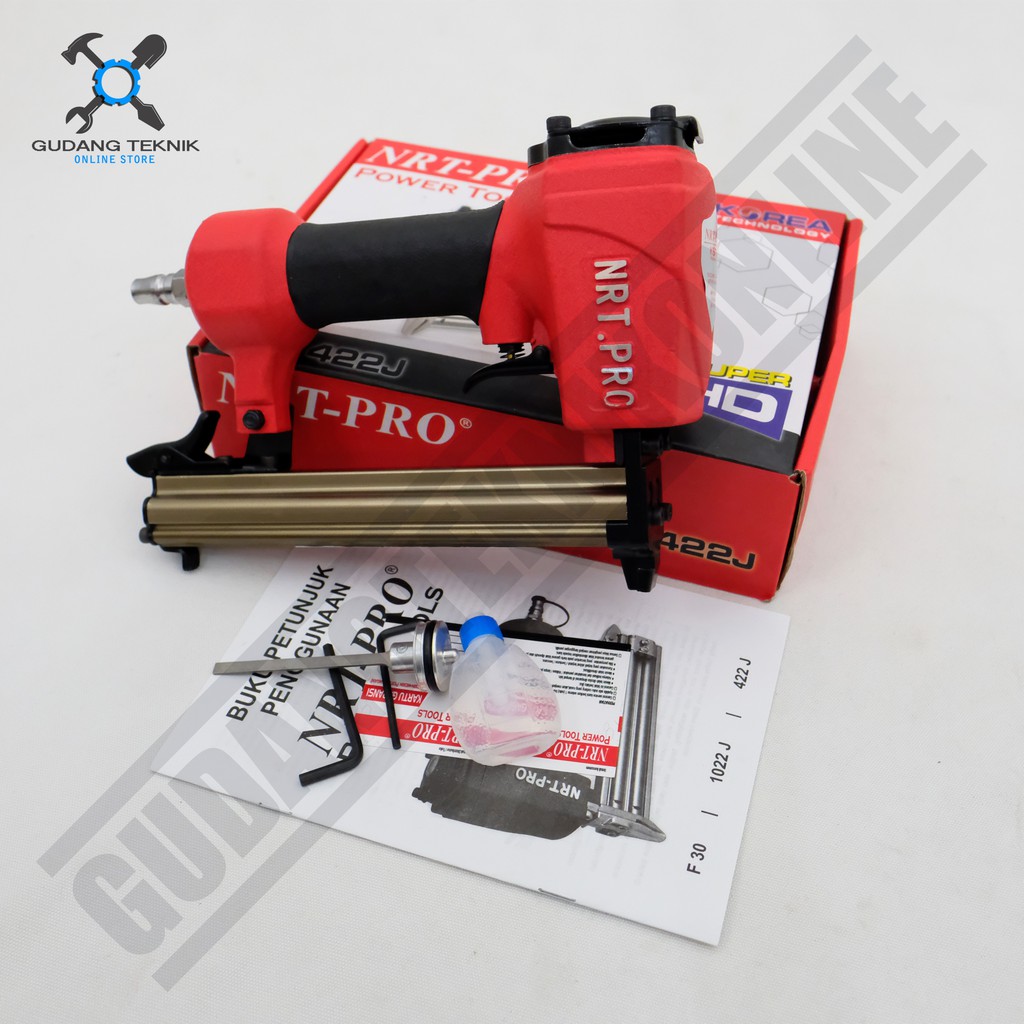 Mesin Steples NRT 422J Tipe U - Air Nailer NRT PRO NRT422J Paku Tembak Angin