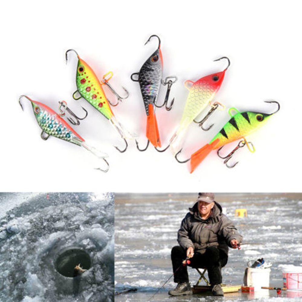 Top 50mm/7.5g Kait Pancing Es Kualitas Tinggi Buatan Balanceraa Jigging Lead