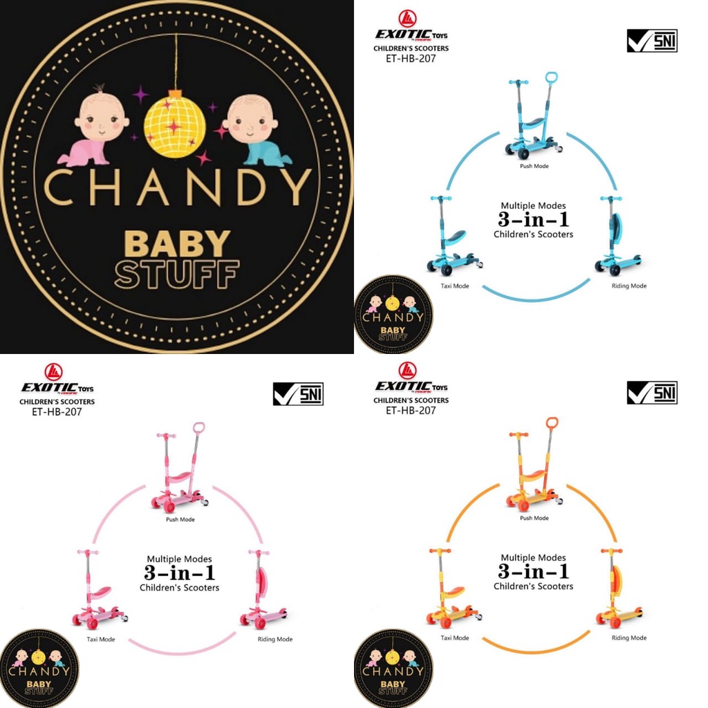 SCOOTER ANAK OTOPED SKUTER EXOTIC HB 207