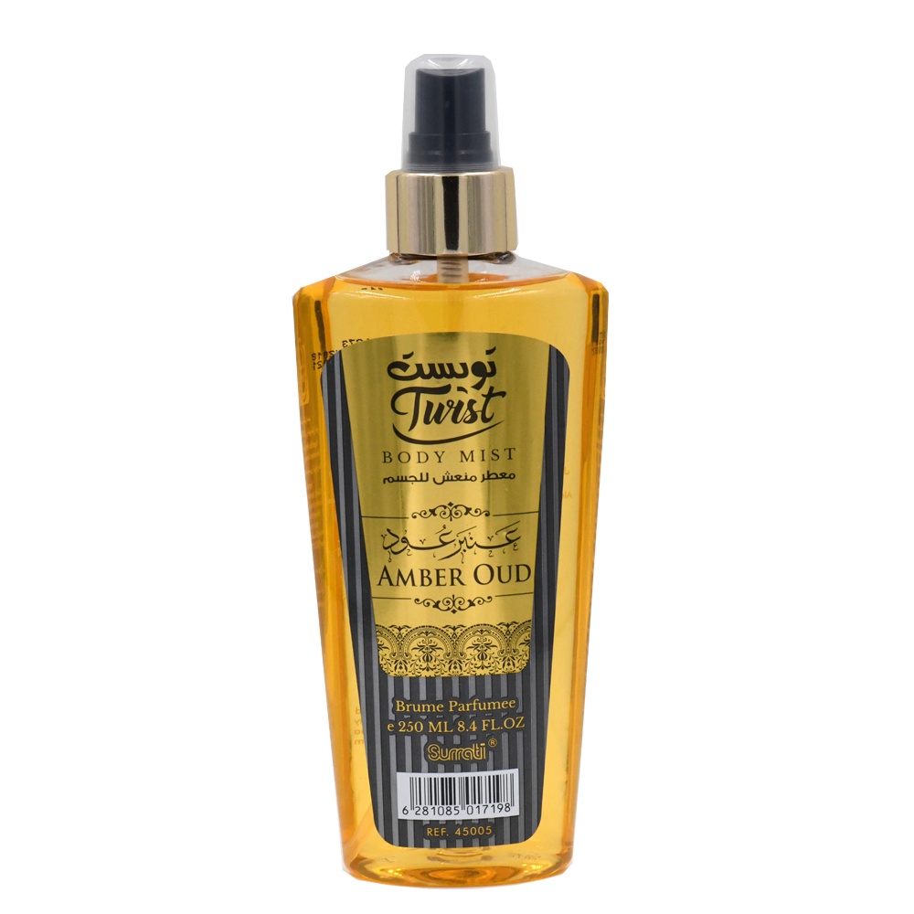 SURRATTI BODY MIST SPRAY AMBER OUD 250ML