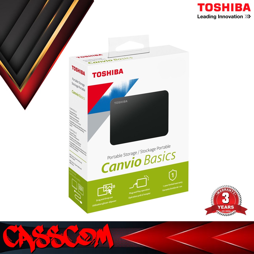 Toshiba External Hardisk Toshiba Canvio Basic - 2.5" - 1tb (HDD)