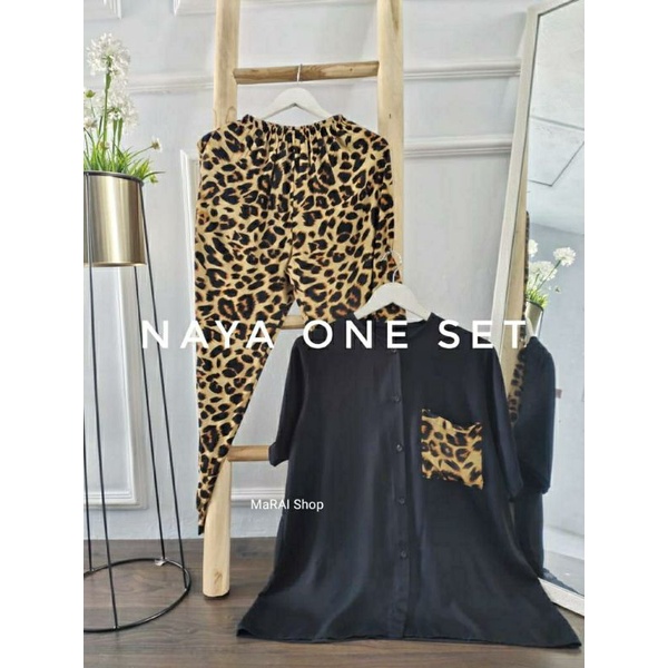 piyama tangan pendek/one set pendek/naya one set