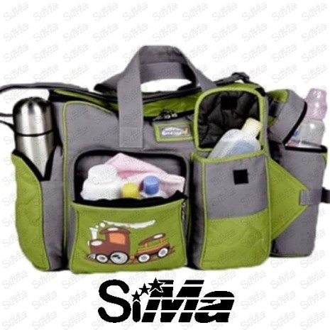 Tas Bayi Besar Snobby Double Saku Tbsd Amazing Gray TPT7904 TPT 7904