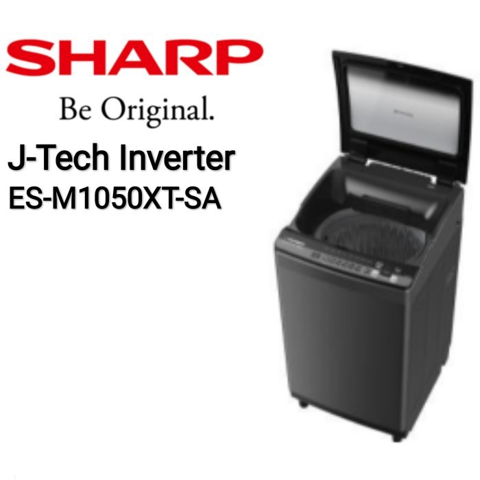 MESIN CUCI SHARP ES-M1050XT-SA 10,5KG J-TECH INVERTER ESM1050XT