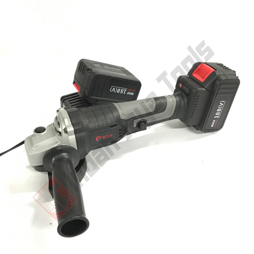 EDON ED-1810J Cordless Angle Grinder BRUSHLESS - Mesin Gerinda Tangan Baterai Batere Charger