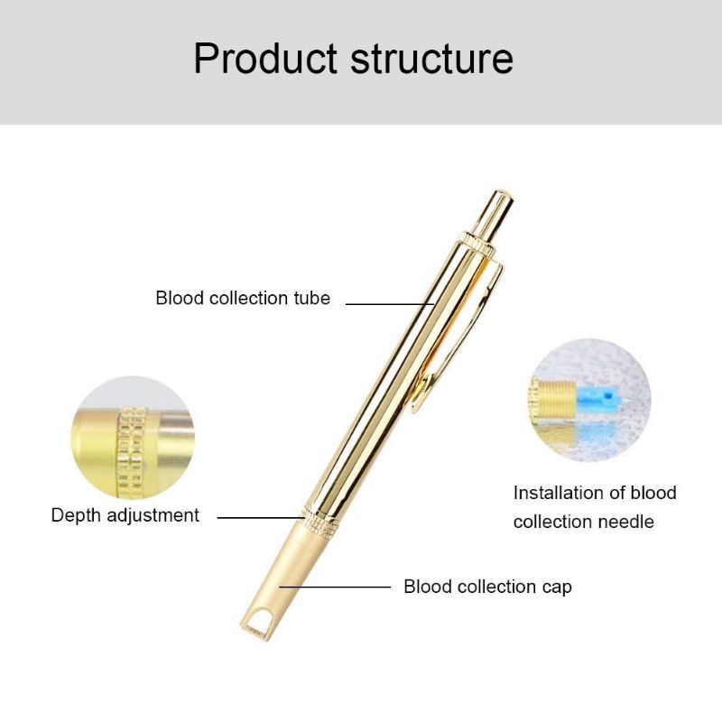 Pen Lancing Device Gold Sammora SM 228 / Pena Lancet Bekam Gold Automatic Original Sammora SM228