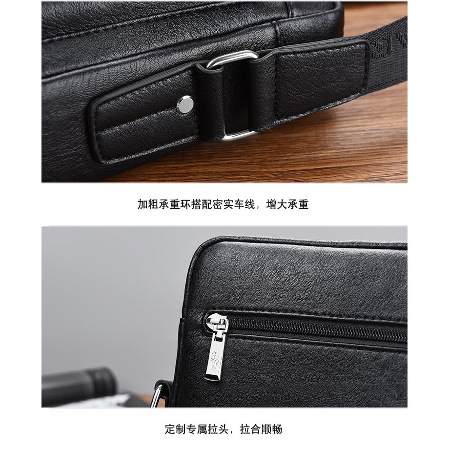 [ORIGINAL] Yueskangaroo Tas Selempang Kulit Import Pria Korean Fashion Style Men's Shoulder Bag