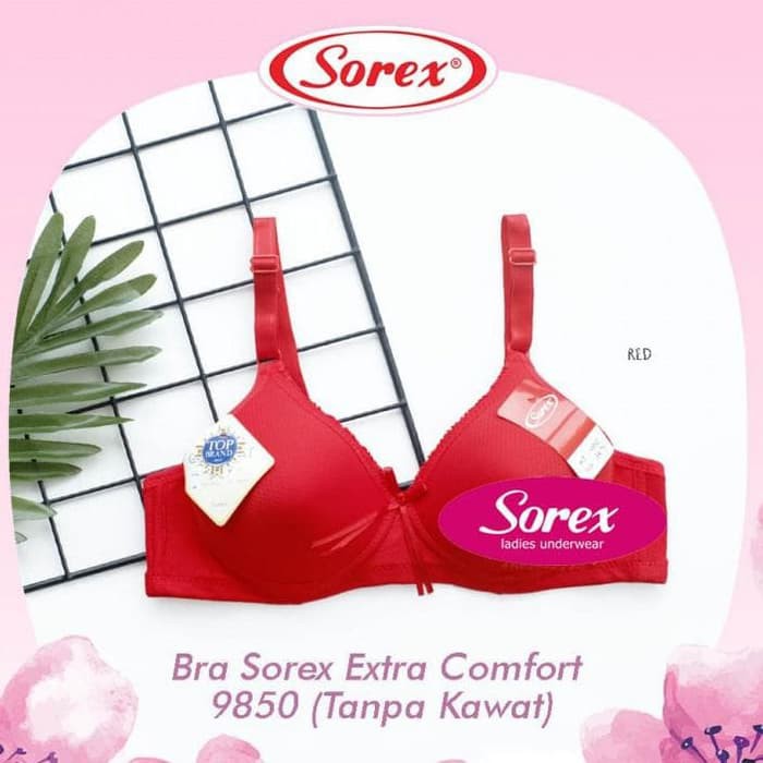 TS- BH SOREX 9850 EXTRA COMFORT NON KAWAT BANYAK PILIHAN WARNA