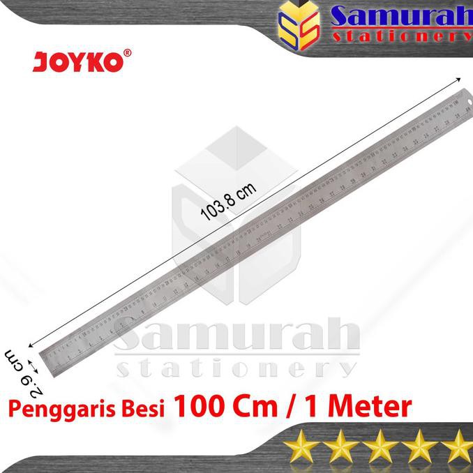 

Big Sale Penggaris Besi Joyko 100 cm RL-ST100 / PCS / Ruller Stainless 1 Meter Big Sale