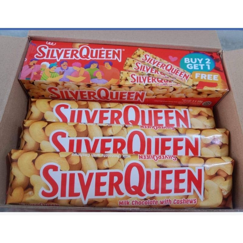 

Silverqueen 58 GR kemasan Box isi 3