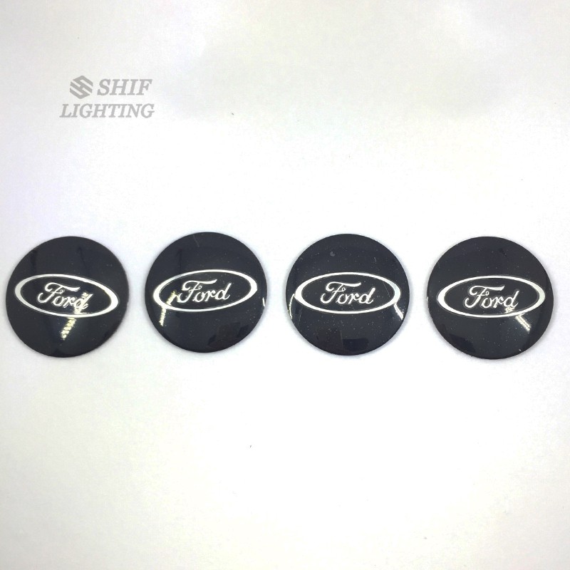 4 X 56mm Ford Logo Emblem Wheel Hub Caps Covers Badge Sticker Decal For Ford