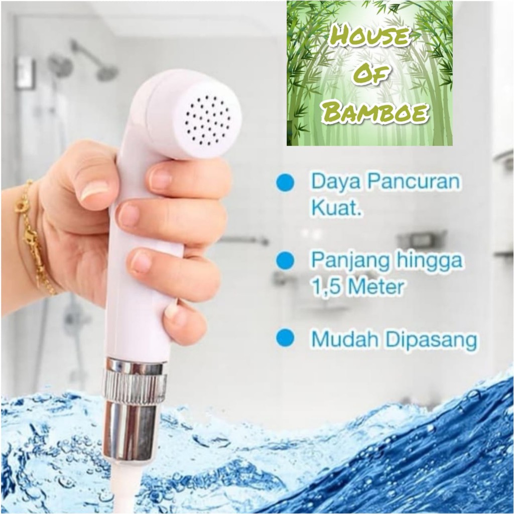 Jet Shower Spiral Bidet Selang Fleksible Hot Item Bidet Tali Telpon
