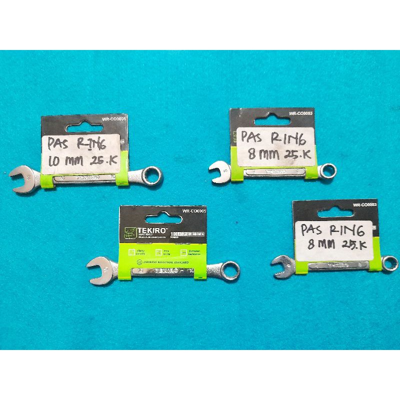 TEKIRO KINCI RING PAS 8 & 10/TEKIRO KUNCI RINGPAS 8 & 10/TEKIRO COMBINATION WRENCH 8 & 10