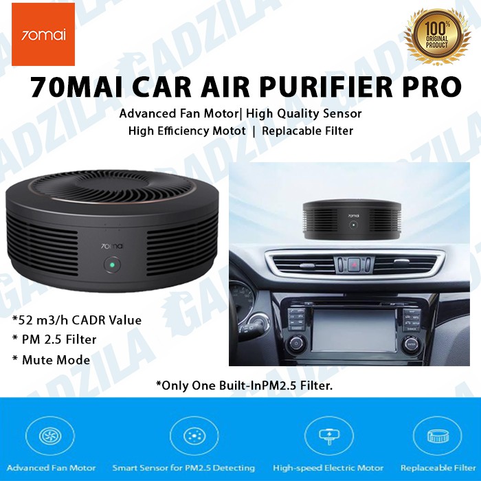 XIAOMI 70MAI CAR AIR PURIFIER PRO PENYARING FILTER UDARA PM2.5 MOBIL