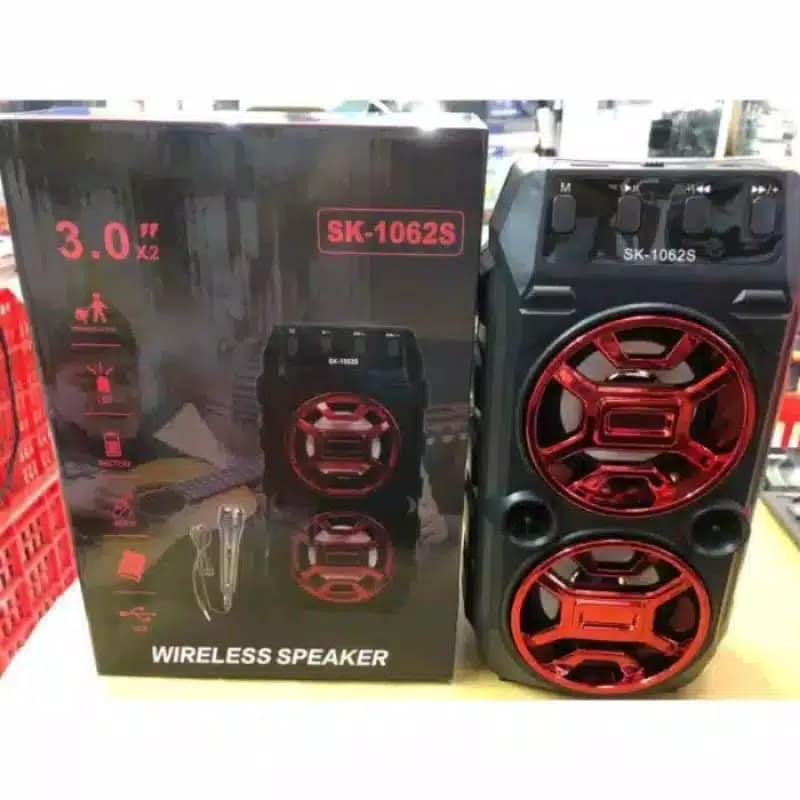 Speaker Bluetooth Karaoke SK-1062S plus mic karaoke