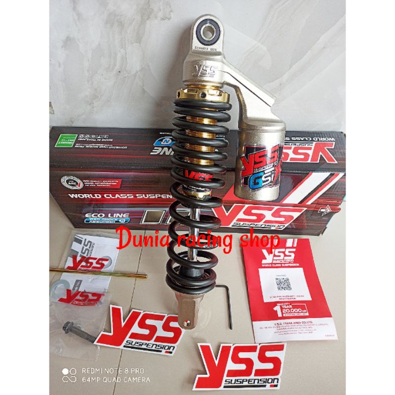 Shock YSS ECO LINE Vario 125 Vario 150 Mio Fazzio Xeon Beat Scoopy X ride Vario 110 Spacy Mio M3 Fino Mio j Freego Lexi Genio 315MM 330MM Original YSS