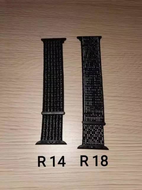 (2pcs) Roppu apple watch nylon strap series 1/2/3/4 38mm/42mm/41mm/40mm/44mm/45mm