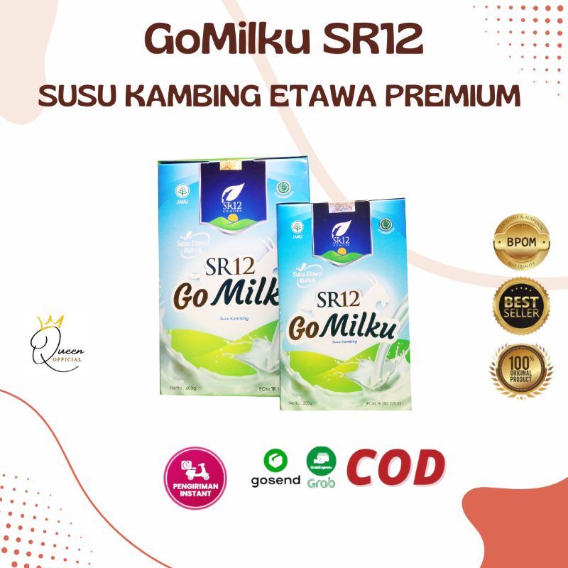 GO MILKU COKELAT SR12 / GOMILKU SR12 SUSU KAMBING ETAWA HALAL BPOM MENINGKATKAN KESEHATAN IMUN TUBUH MELANCARKAN ASI ASLI / SUSU KAMBING ETAWA BUBUK / PELANCAR ASI / SUSU KAMBING MURNI / PENGGEMUK BADAN AMPUH