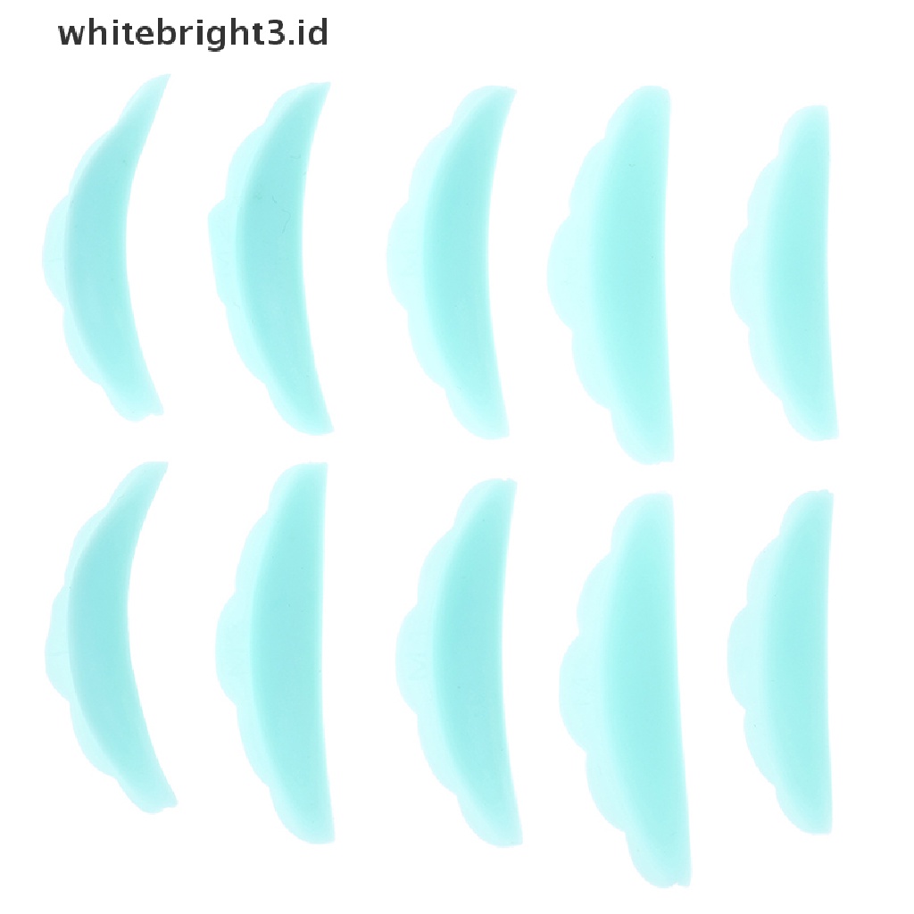 (whitebright3.id) 10pcs / Set Pad Silikon Alat Pelentik Bulu Mata