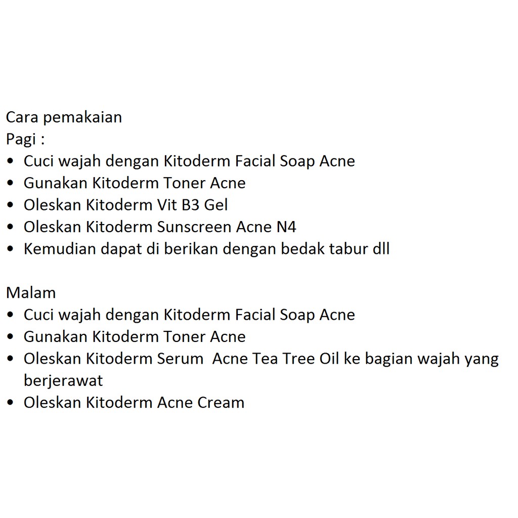 PAKET Kitoderm Diamond Acne Original / Paket Anti Jerawat &amp; Bruntusan isi 6 BPOM Aman