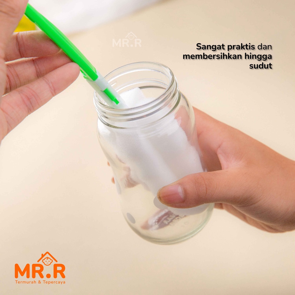 Pembersih Serbaguna Spons Pembersih Botol Susu Bayi Baby Botol Air Minum Pencuci Gelas Dot Termos