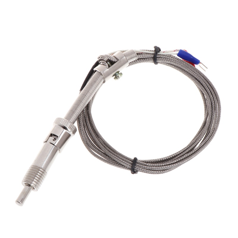 Gro K Type Thermocouple Sensor Suhu Bayonet Compression Spring Dengan Kabel 2m