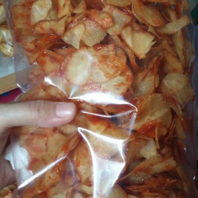 

Keripik singkong pedasss