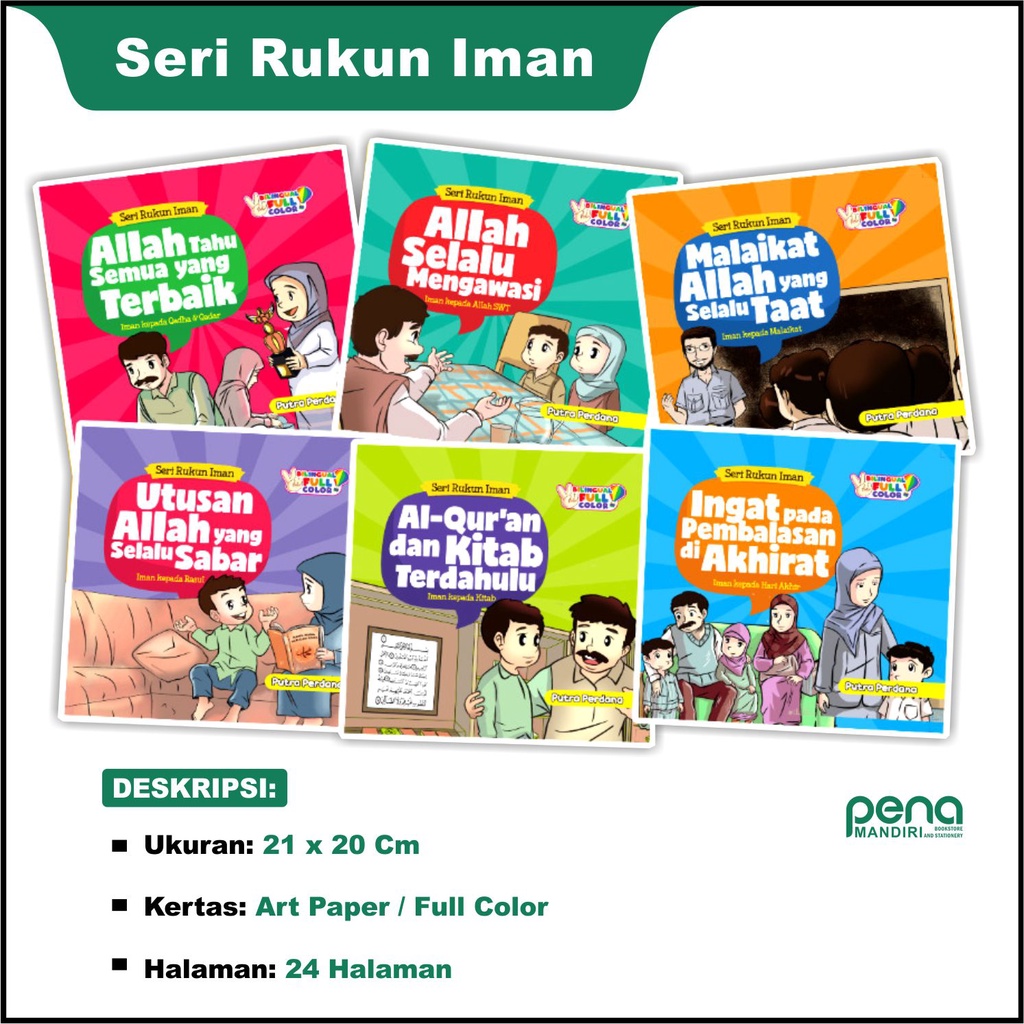 Buku Anak Buku Cerita Bilingual Seri Rukun Iman