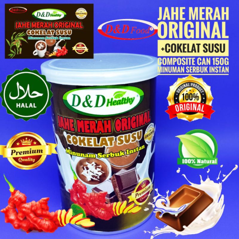 

Jahe Merah Original + Cokelat Susu 150g