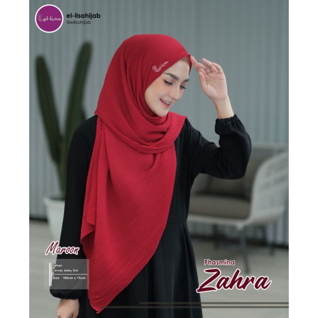 Pashmina Zahra full plisket by El-lisa