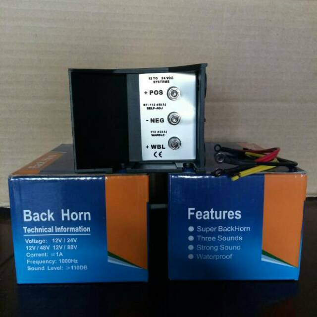 (ORIGINAL) BACK UP ALARM / ALARM MUNDUR 12V-24V 3 SUARA