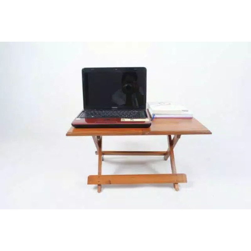 meja laptop lipat kayu murah, meja lipat laptop kayu, meja belajar anak lipat, meja lipat anak