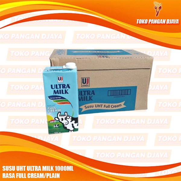 

Susu UHT Ultrajaya Full Cream Plain 1 Liter (1 dus isi 12 pcs) GRAB/GOJEK