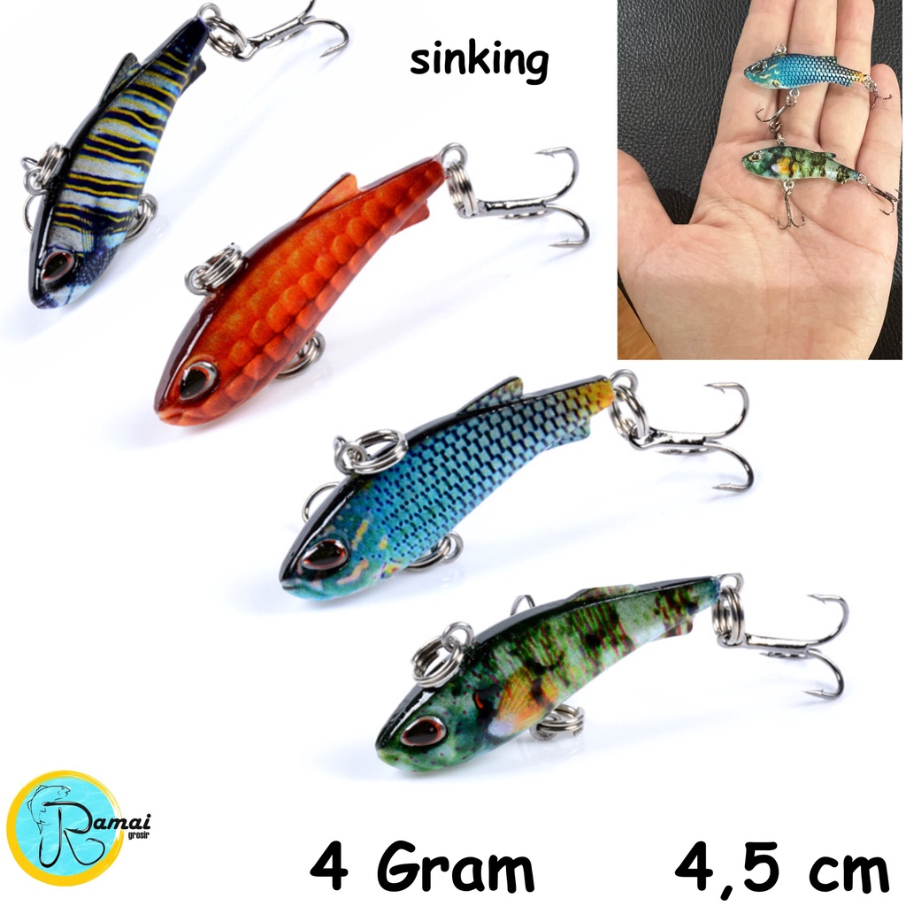 UMPAN IKAN  MINNOW  4,2gr PANJANG 4,2 CM TIPE SINKING TENGGELAM CASTING LURE FISHING LURE