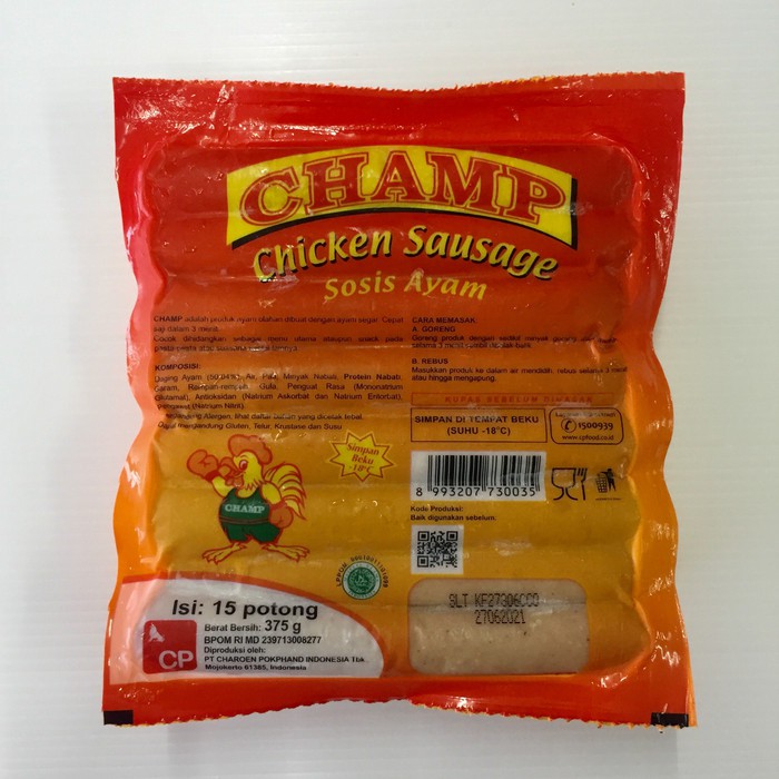 

Piscoklegit_ Champ Sosis Ayam Isi 15 375Gram