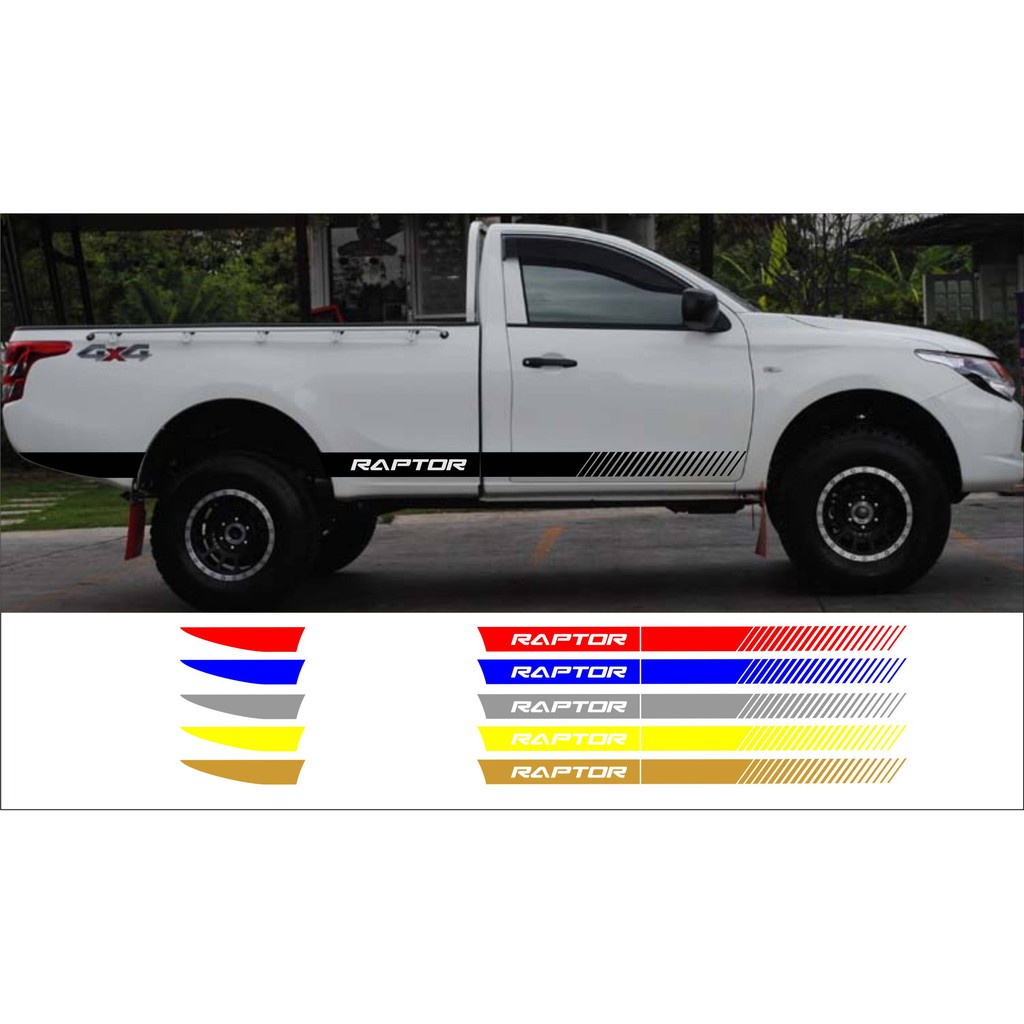 cuting stiker custom mobil strada triton single cabin terbaru