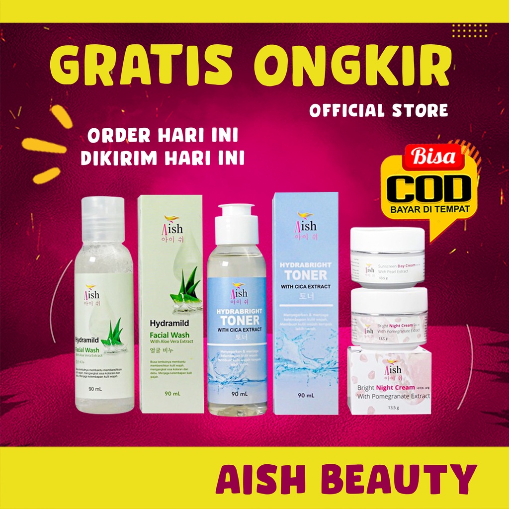 AISH BEAUTY PAKET KOMPLIT / AISH SKINCARE / AISH BEAUTY SKINCARE / SKINCARE AISH/ PAKET LENGKAP AISH ORIGINAL / AIS SKINCARE / AIS BEAUTY ORIGINAL