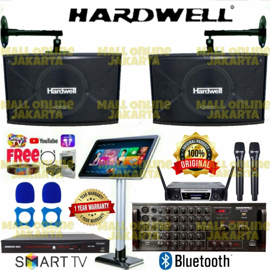 Paket karaoke HARDWELL 10 inch ORIGINAL Sound system Fullset