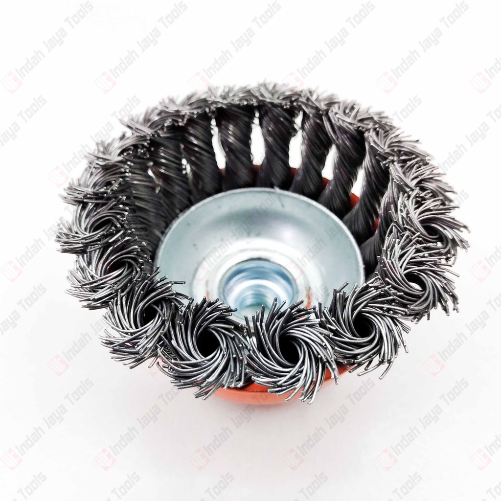 ORANGE Sikat Kawat Mangkok KEPANG 3&quot; - Cup Brush Gerinda Tangan M10